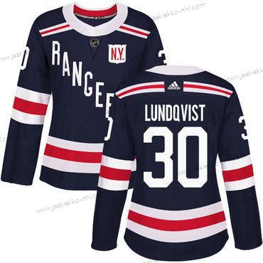 Adidas Naisten New York Rangers #30 Henrik Lundqvist Laivastonsininen Sininen Aito 2018 Talvi Klassinen Ommeltu NHL Paita