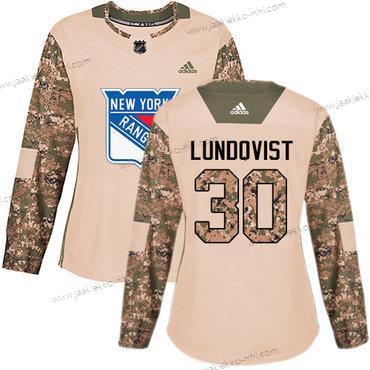 Adidas Naisten New York Rangers #30 Henrik Lundqvist Maastokuvio Aito 2017 Veterans Day Ommeltu NHL Paita