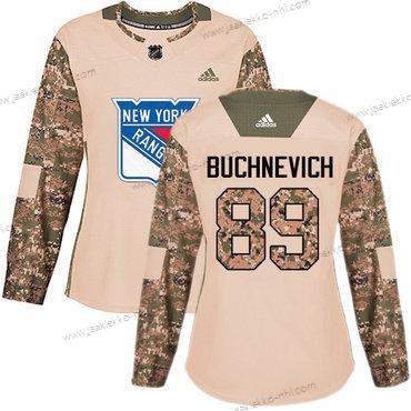 Adidas Naisten New York Rangers #89 Pavel Buchnevich Maastokuvio Aito 2017 Veterans Day Ommeltu NHL Paita