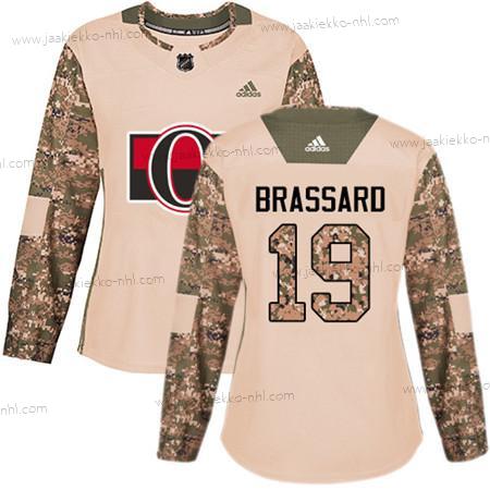 Adidas Naisten Ottawa Senators #19 Derick Brassard Maastokuvio Aito 2017 Veterans Day Ommeltu NHL Paita