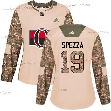 Adidas Naisten Ottawa Senators #19 Jason Spezza Maastokuvio Aito 2017 Veterans Day Ommeltu NHL Paita