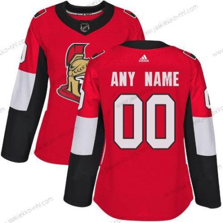 Adidas Naisten Ottawa Senators Mukautettu Aito Punainen Kotiottelupaita NHL Paita