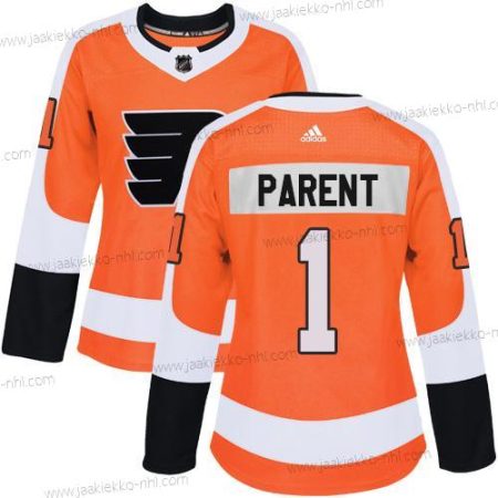 Adidas Naisten Philadelphia Flyers #1 Bernie Parent Oranssi Kotiottelupaita Aito Ommeltu NHL Paita