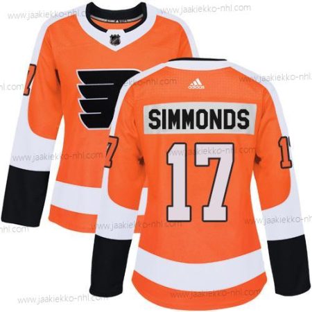 Adidas Naisten Philadelphia Flyers #17 Wayne Simmonds Oranssi Kotiottelupaita Aito Ommeltu NHL Paita