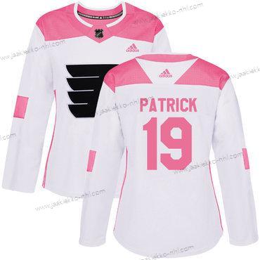 Adidas Naisten Philadelphia Flyers #19 Nolan Patrick Valkoinen Pinkki Aito Ommeltu NHL Paita