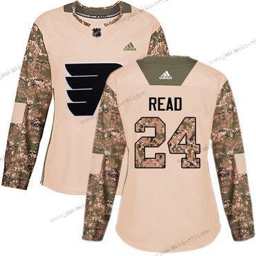 Adidas Naisten Philadelphia Flyers #24 Matt Read Maastokuvio Aito 2017 Veterans Day Ommeltu NHL Paita