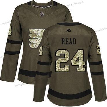 Adidas Naisten Philadelphia Flyers #24 Matt Read Vihreä Salute to Service Ommeltu NHL Paita