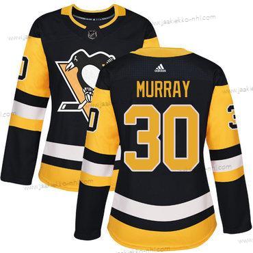 Adidas Naisten Pittsburgh Penguins #30 Matt Murray Musta Kotiottelupaita Aito Ommeltu NHL Paita