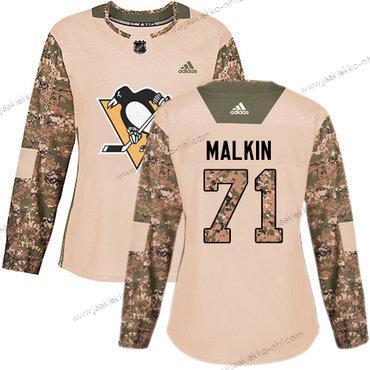 Adidas Naisten Pittsburgh Penguins #71 Evgeni Malkin Maastokuvio Aito 2017 Veterans Day Ommeltu NHL Paita