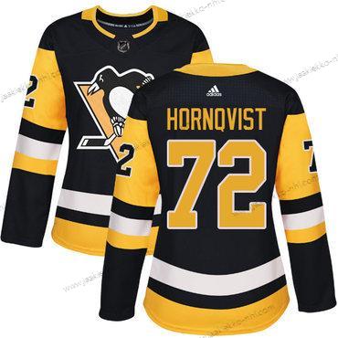 Adidas Naisten Pittsburgh Penguins #72 Patric Hornqvist Musta Kotiottelupaita Aito Ommeltu NHL Paita