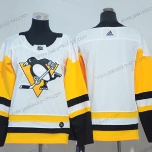 Adidas Naisten Pittsburgh Penguins Tyhjä Valkoinen Road Aito Ommeltu NHL Paita