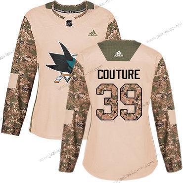 Adidas Naisten San Jose Sharks #39 Logan Couture Maastokuvio Aito 2017 Veterans Day Ommeltu NHL Paita