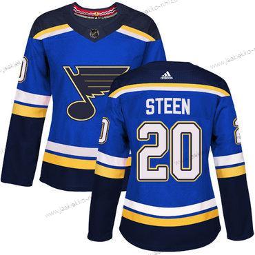 Adidas Naisten St. Louis Blues #20 Alexander Steen Sininen Kotiottelupaita Aito Ommeltu NHL Paita