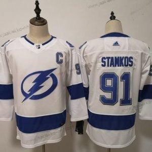 Adidas Naisten Tampa Bay Lightning 91 Steven Stamkos Valkoinen Paita