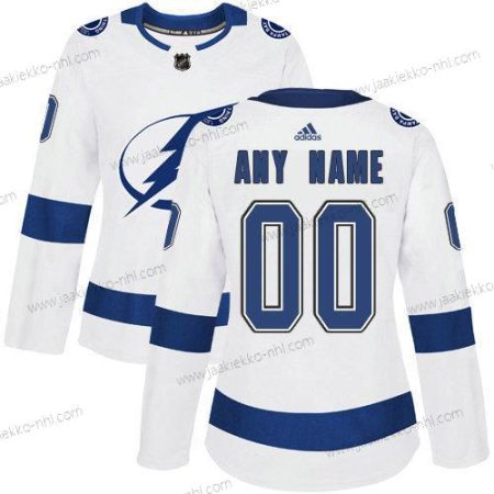 Adidas Naisten Tampa Bay Lightning Mukautettu NHL Aito Valkoinen Paita