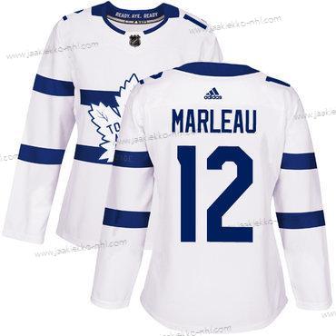 Adidas Naisten Toronto Maple Leafs #12 Patrick Marleau Valkoinen Aito 2018 Stadium Series Ommeltu NHL Paita