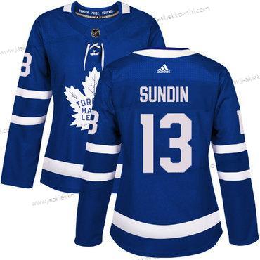 Adidas Naisten Toronto Maple Leafs #13 Mats Sundin Sininen Kotiottelupaita Aito Ommeltu NHL Paita