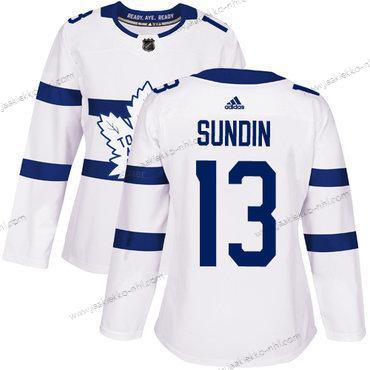 Adidas Naisten Toronto Maple Leafs #13 Mats Sundin Valkoinen Aito 2018 Stadium Series Ommeltu NHL Paita