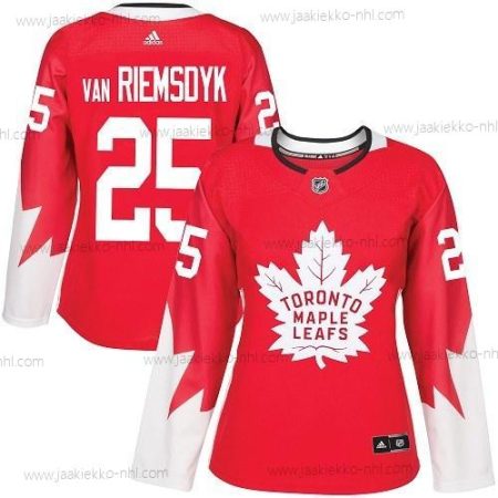 Adidas Naisten Toronto Maple Leafs #25 James Van Riemsdyk Punainen Kanadan maajoukkue Aito Ommeltu NHL Paita