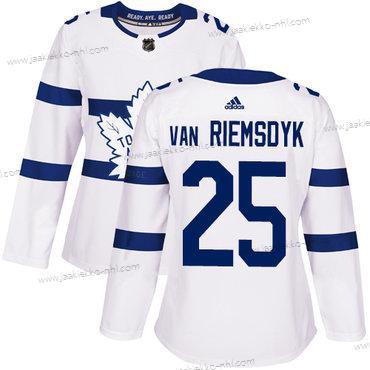 Adidas Naisten Toronto Maple Leafs #25 James Van Riemsdyk Valkoinen Aito 2018 Stadium Series Ommeltu NHL Paita