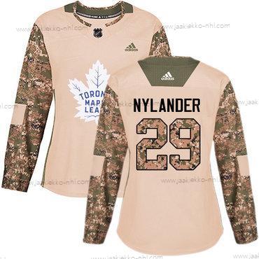 Adidas Naisten Toronto Maple Leafs #29 William Nylander Maastokuvio Aito 2017 Veterans Day Ommeltu NHL Paita