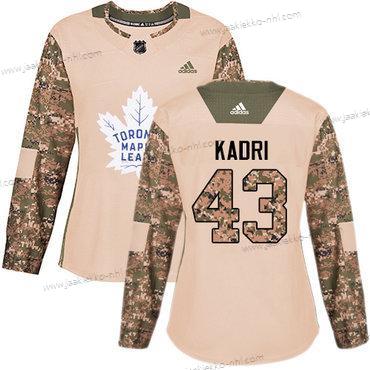 Adidas Naisten Toronto Maple Leafs #43 Nazem Kadri Maastokuvio Aito 2017 Veterans Day Ommeltu NHL Paita