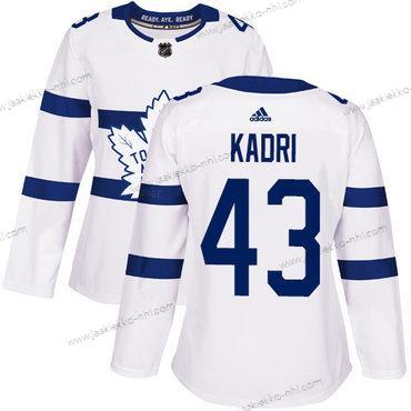 Adidas Naisten Toronto Maple Leafs #43 Nazem Kadri Valkoinen Aito 2018 Stadium Series Ommeltu NHL Paita