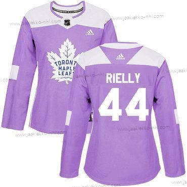 Adidas Naisten Toronto Maple Leafs #44 Morgan Rielly Violetti Aito Taistelee syöpää vastaan Ommeltu NHL Paita