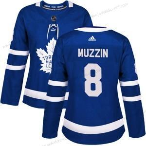 Adidas Naisten Toronto Maple Leafs #8 Jake Muzzin Sininen Aito Kotiottelupaita Paita