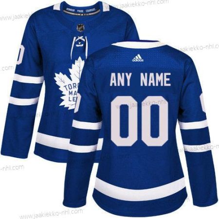 Adidas Naisten Toronto Maple Leafs Mukautettu Aito Royal Sininen Kotiottelupaita NHL Paita