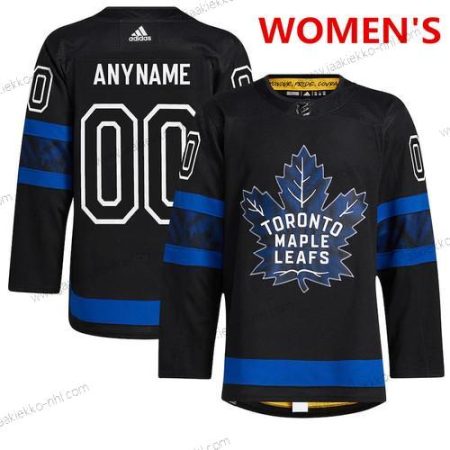 Adidas Naisten Toronto Maple Leafs Mukautettu x Drew House Musta Aito Vaihtopaita NHL Paita