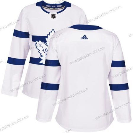 Adidas Naisten Toronto Maple Leafs Tyhjä Valkoinen Aito 2018 Stadium Series Ommeltu NHL Paita