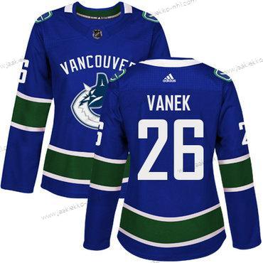 Adidas Naisten Vancouver Canucks #26 Thomas Vanek Sininen Kotiottelupaita Aito Ommeltu NHL Paita