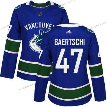 Adidas Naisten Vancouver Canucks #47 Sven Baertschi Sininen Kotiottelupaita Aito Ommeltu NHL Paita