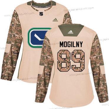 Adidas Naisten Vancouver Canucks #89 Alexander Mogilny Maastokuvio Aito 2017 Veterans Day Ommeltu NHL Paita