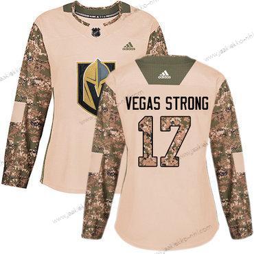 Adidas Naisten Vegas Golden Knights #17 Vegas Strong Maastokuvio Aito 2017 Veterans Day Ommeltu NHL Paita