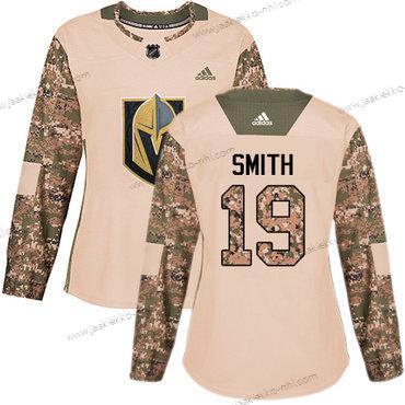 Adidas Naisten Vegas Golden Knights #19 Reilly Smith Maastokuvio Aito 2017 Veterans Day Ommeltu NHL Paita