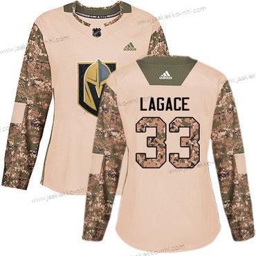 Adidas Naisten Vegas Golden Knights #33 Maxime Lagace Maastokuvio Aito 2017 Veterans Day Ommeltu NHL Paita