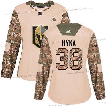 Adidas Naisten Vegas Golden Knights #38 Tomas Hyka Maastokuvio Aito 2017 Veterans Day Ommeltu NHL Paita