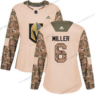 Adidas Naisten Vegas Golden Knights #6 Colin Miller Maastokuvio Aito 2017 Veterans Day Ommeltu NHL Paita