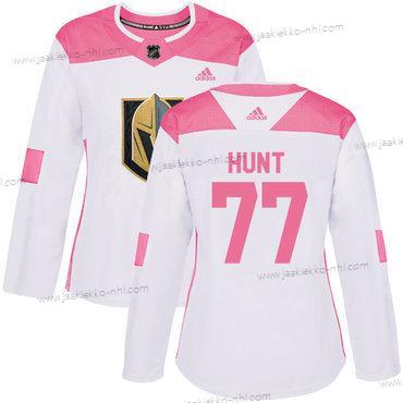 Adidas Naisten Vegas Golden Knights #77 Brad Hunt Valkoinen Pinkki Aito Ommeltu NHL Paita