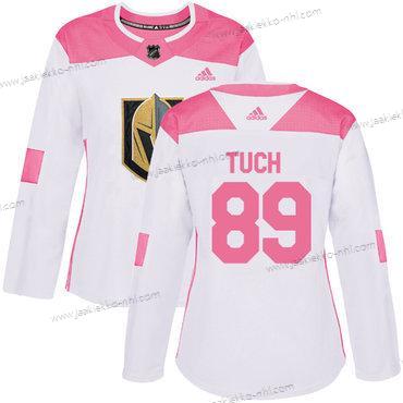 Adidas Naisten Vegas Golden Knights #89 Alex Tuch Valkoinen Pinkki Aito Ommeltu NHL Paita