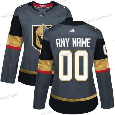 Adidas Naisten Vegas Golden Knights Mukautettu Aito Harmaa Kotiottelupaita NHL Paita