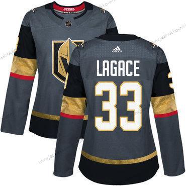 Adidas Naisten Vegas Kultaen Vegas Golden Knights #33 Maxime Lagace Harmaa Kotiottelupaita Aito Ommeltu NHL Paita