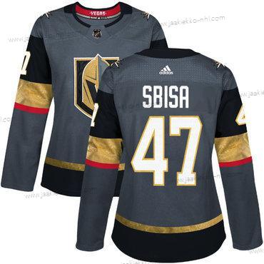 Adidas Naisten Vegas Kultaen Vegas Golden Knights #47 Luca Sbisa Harmaa Kotiottelupaita Aito Ommeltu NHL Paita