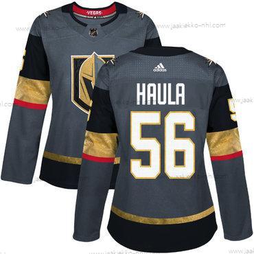 Adidas Naisten Vegas Kultaen Vegas Golden Knights #56 Erik Haula Harmaa Kotiottelupaita Aito Ommeltu NHL Paita