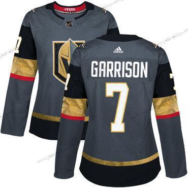 Adidas Naisten Vegas Kultaen Vegas Golden Knights #7 Jason Garrison Harmaa Kotiottelupaita Aito Ommeltu NHL Paita