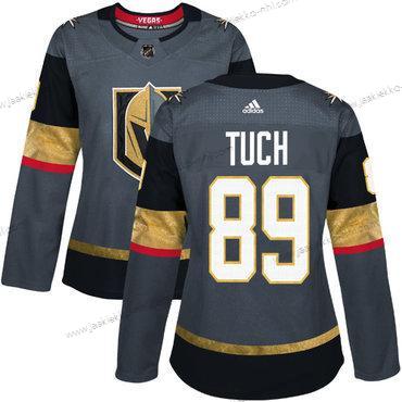 Adidas Naisten Vegas Kultaen Vegas Golden Knights #89 Alex Tuch Harmaa Kotiottelupaita Aito Ommeltu NHL Paita