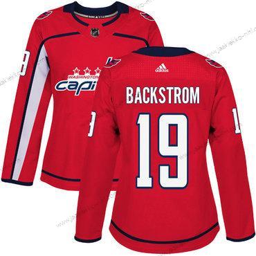 Adidas Naisten Washington Capitals #19 Nicklas Backstrom Punainen Kotiottelupaita Aito Ommeltu NHL Paita