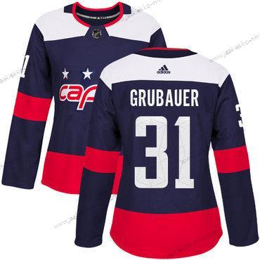 Adidas Naisten Washington Capitals #31 Philipp Grubauer Laivastonsininen Aito 2018 Stadium Series Ommeltu NHL Paita